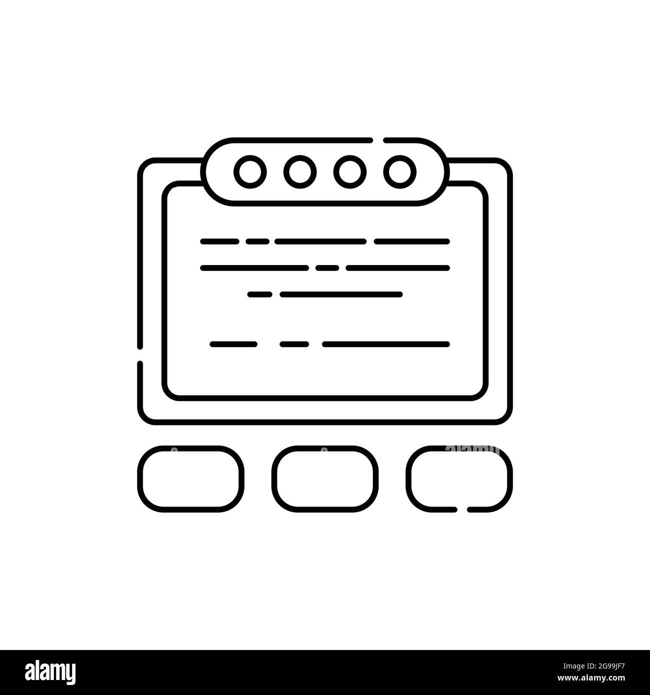 Trivia quiz olor line icon. Computer games genres. Pictogram for web page, mobile app, promo. UI UX GUI design element. Editable stroke. Stock Vector