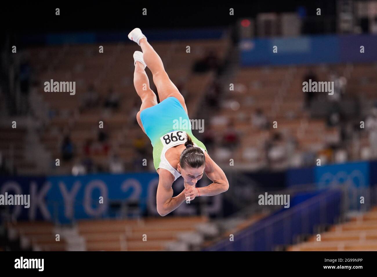 Tokyo Japan 25th July 2021 Oksana Chusovitina UZB Gymnastics Tokyo Japan 25th July 2021 Oksana Chusovitina UZB Gymnastics