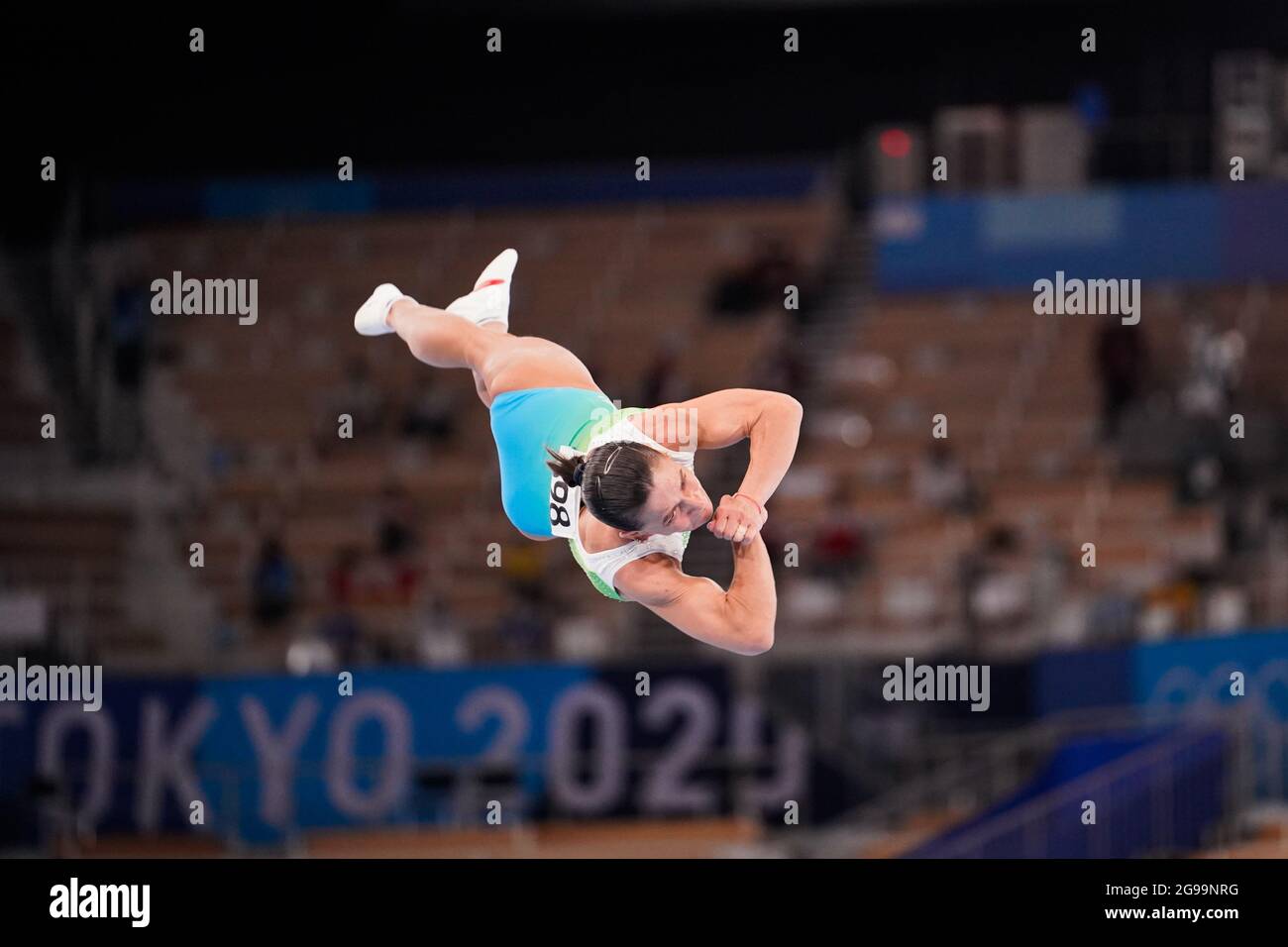 Tokyo Japan 25th July 2021 Oksana Chusovitina UZB Gymnastics Tokyo Japan 25th July 2021 Oksana Chusovitina UZB Gymnastics