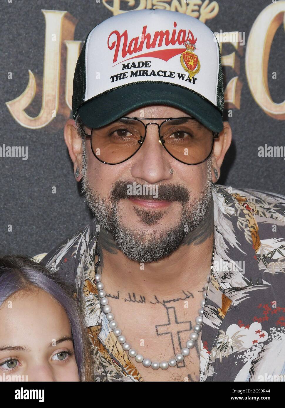 AJ McLean arrives at Disney's JUNGLE CRUISE World Premiere held at