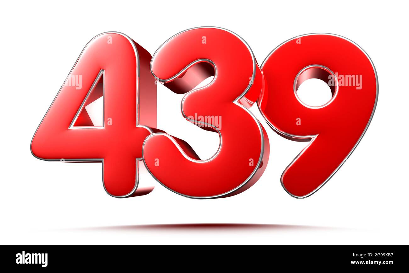 3d number 439 Cut Out Stock Images & Pictures - Alamy