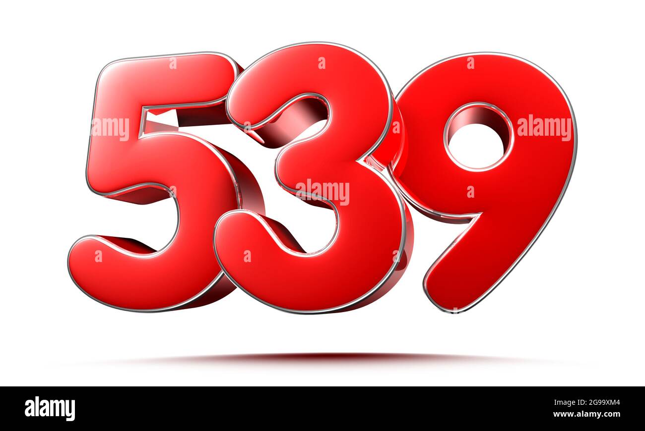 3d number 539 hi-res stock photography and images - Alamy