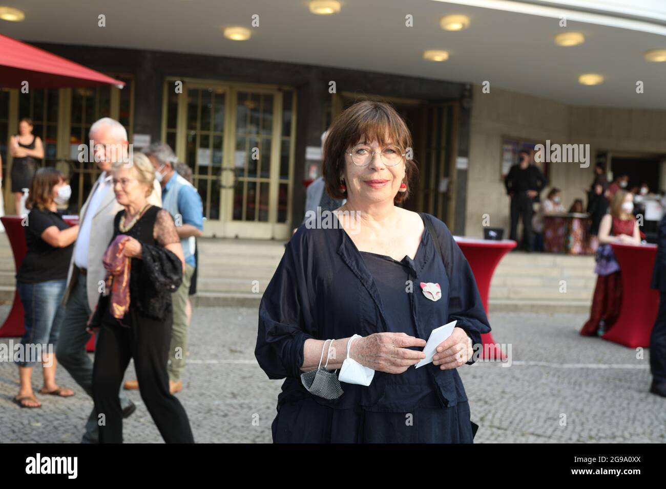 Monika Hansen bei der Premiere des Theaterstücks 'Mord im Orientexpress' in der Komödie am Kurfürstendamm im Schiller Theater. Berlin, 24.07.2021 Stock Photo