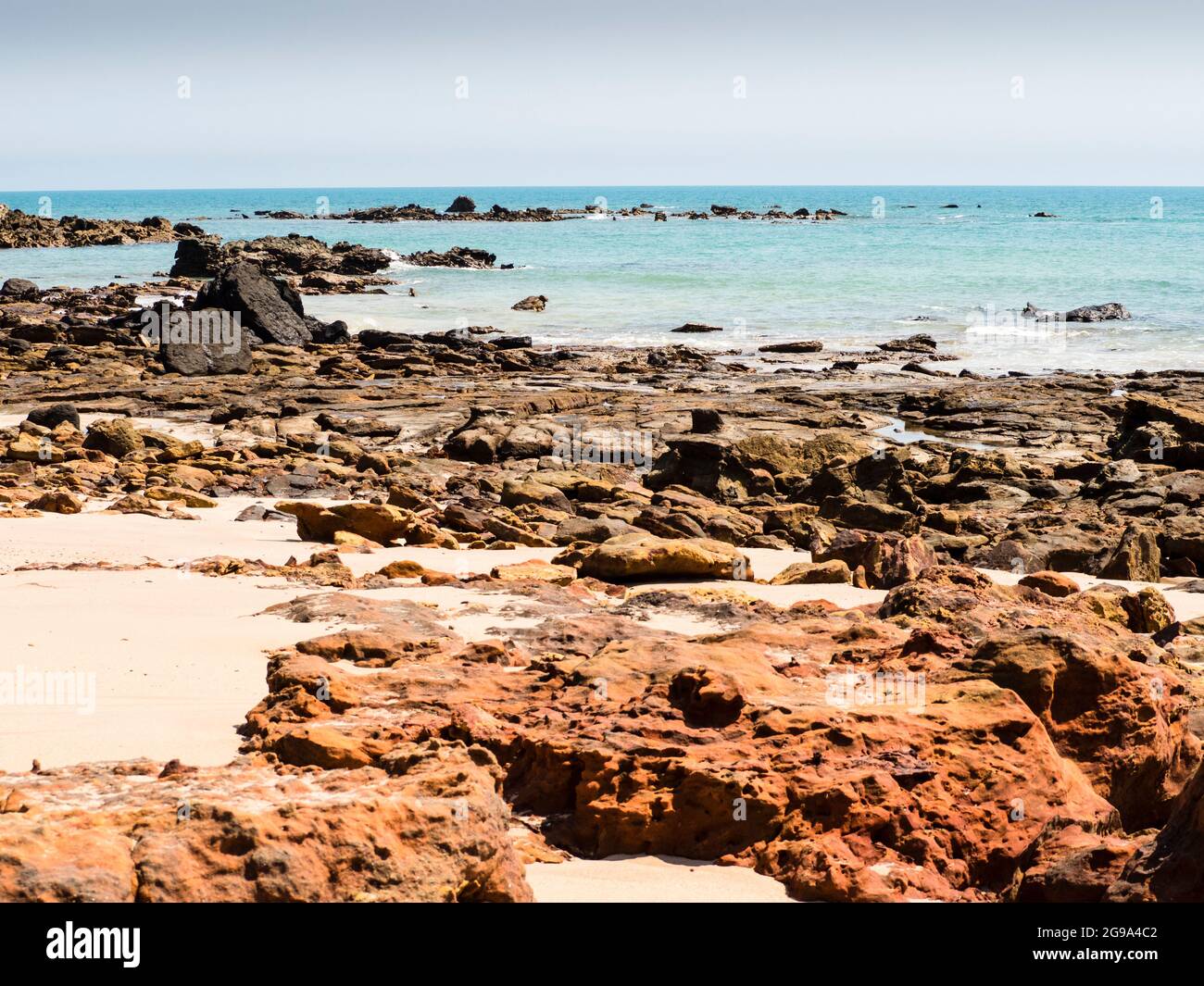 Low tide at Walmadan (James Price Point), Dampier Peninsula, Kimberley, Western Australia Stock Photo