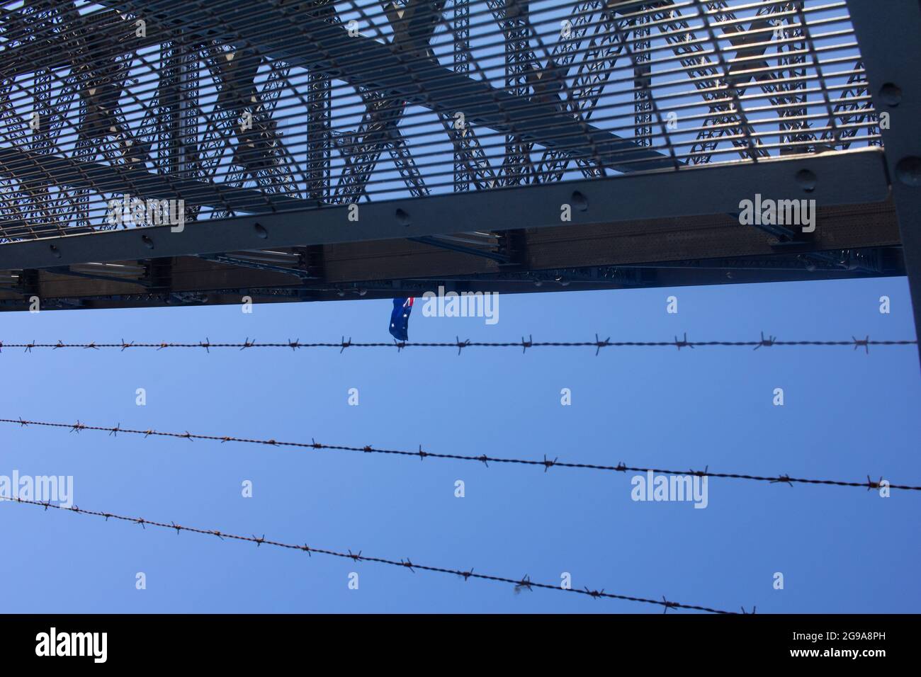 Sydney Harbour Bridge close up view, Sydney Stock Photo Alamy