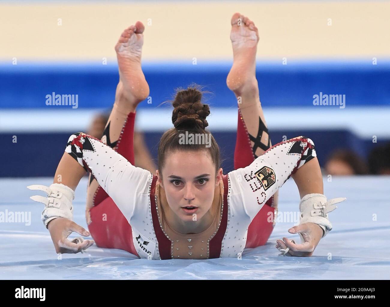 Tokio, Japan. 25th July, 2021. Gymnastics Olympics, preliminary competition, uneven bars, women