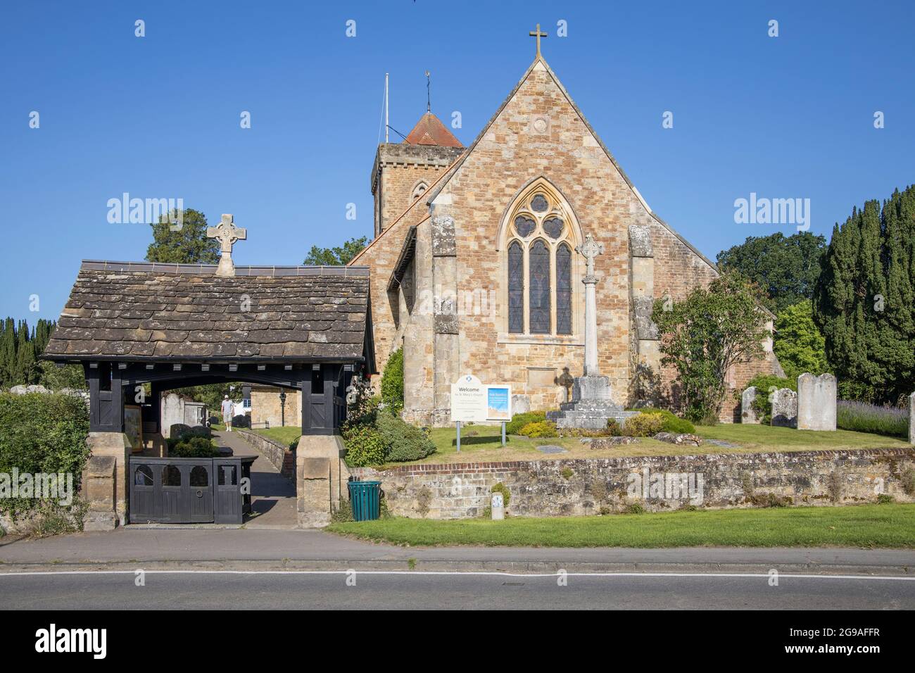 st marys parish church in the village of chiddingfold surrey Stock Photo