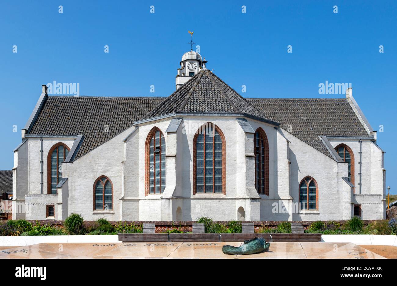 Andrew's Church or Andreaskerk ( rear view ) in Katwijk, South Holland, The Netherlands. Stock Photo