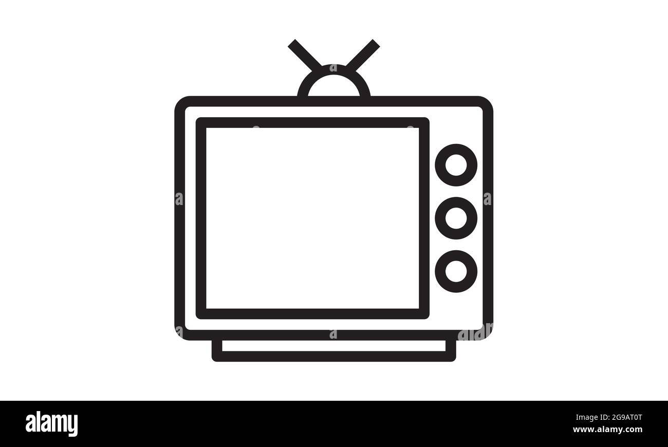 Tv icon - television screen - entertainments vector image Stock Vector