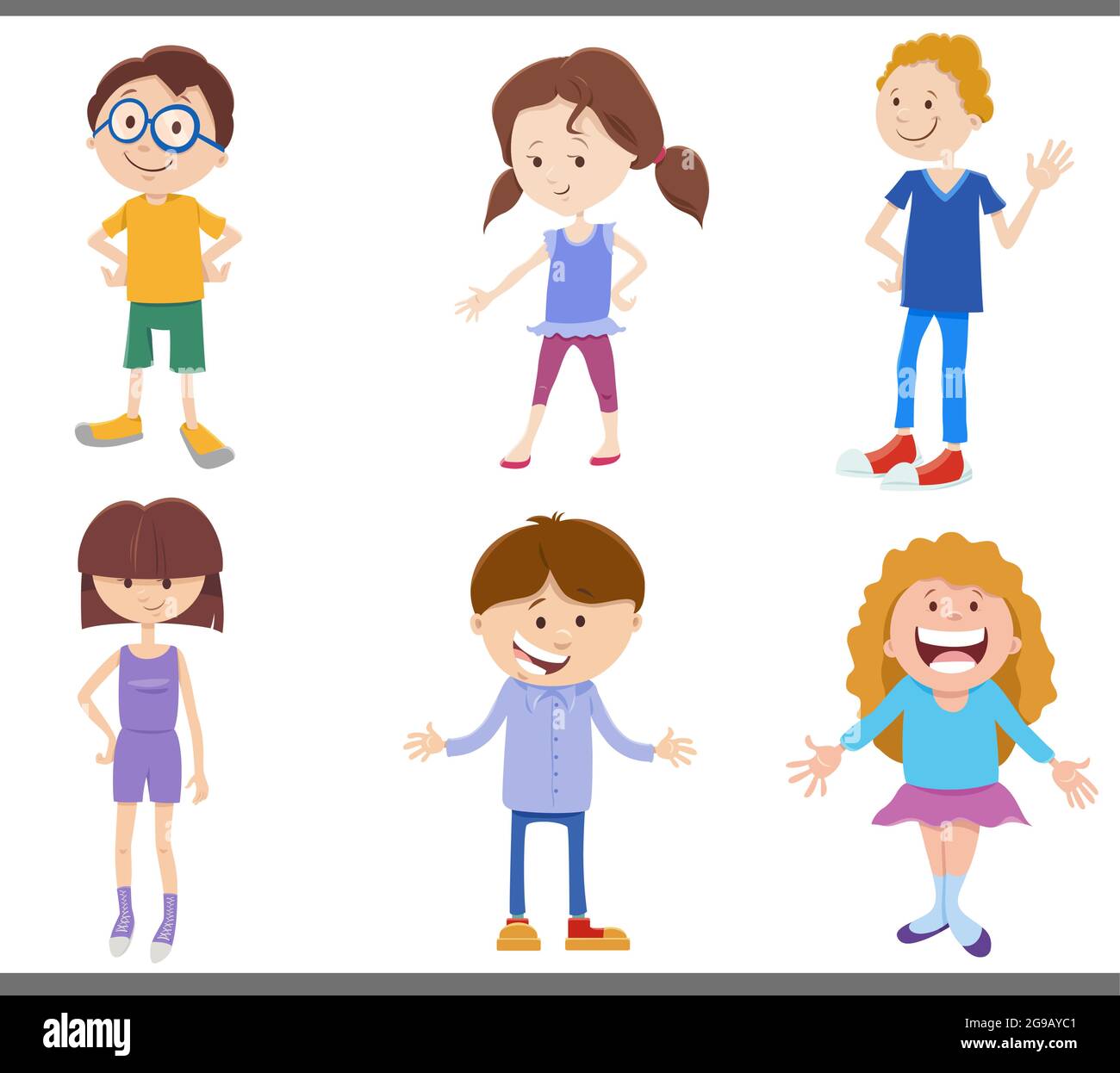 School Friends Growing Up Together Set. Cute Boys And Girls From Kids To  Teenagers. Cycle Of Life, Growing Up Cartoon Vector Illustration Royalty  Free SVG, Cliparts, Vectors, and Stock Illustration. Image 199177370.