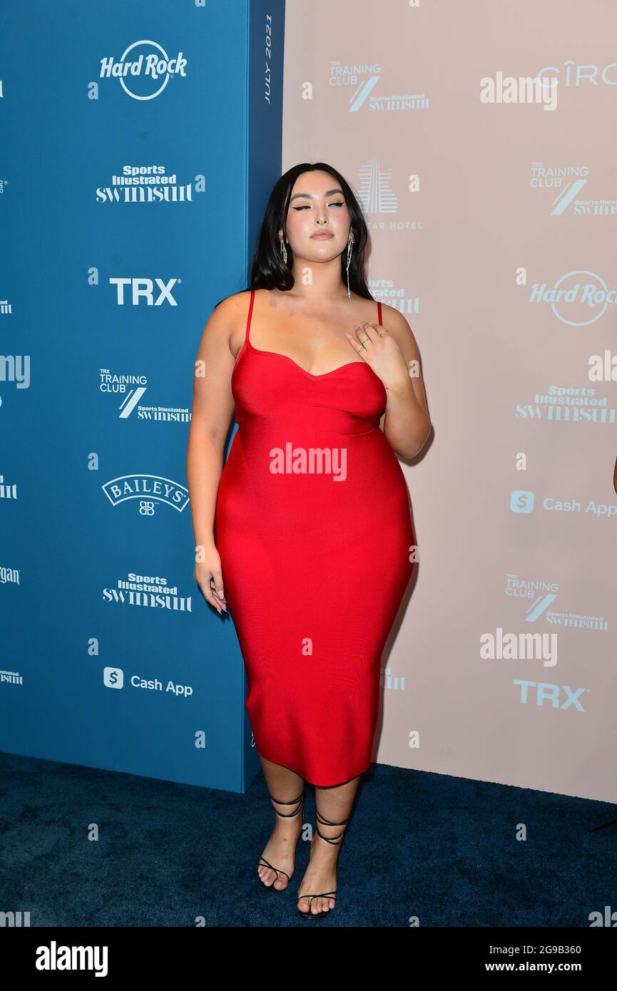 Yumi Nu attends Sports Illustrated Swimsuit 2021 Issue Concert at Hard