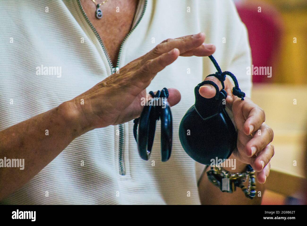 Seville Spain July 23, 2021 Closeup of the hands of players