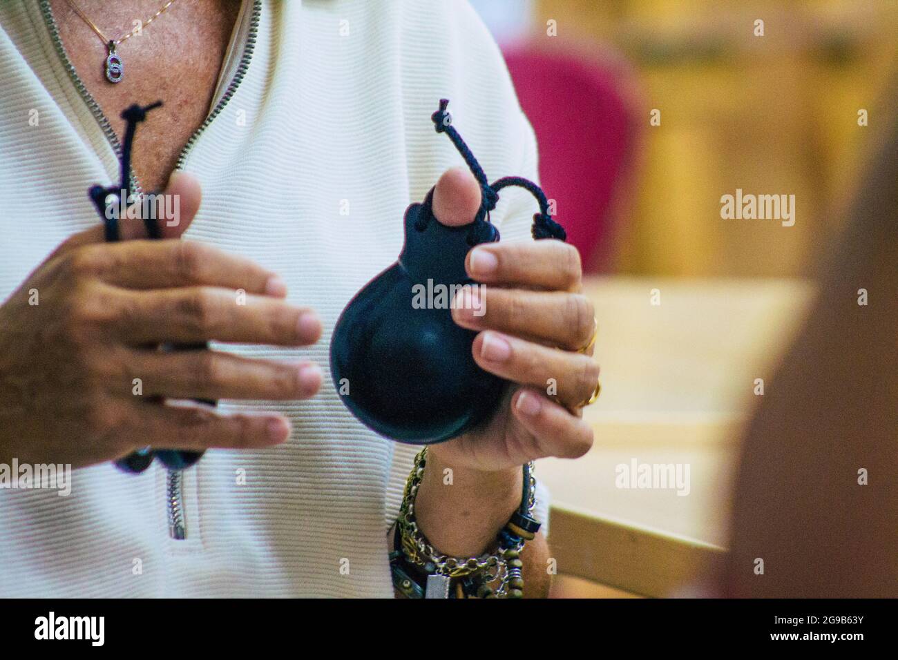 Seville Spain July 23, 2021 Closeup of the hands of players