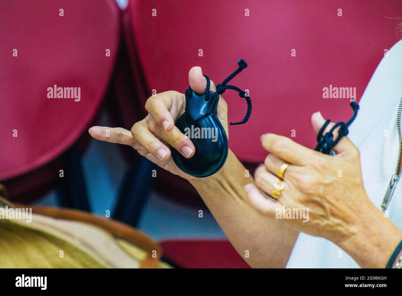 Seville Spain July 23, 2021 Closeup of the hands of players