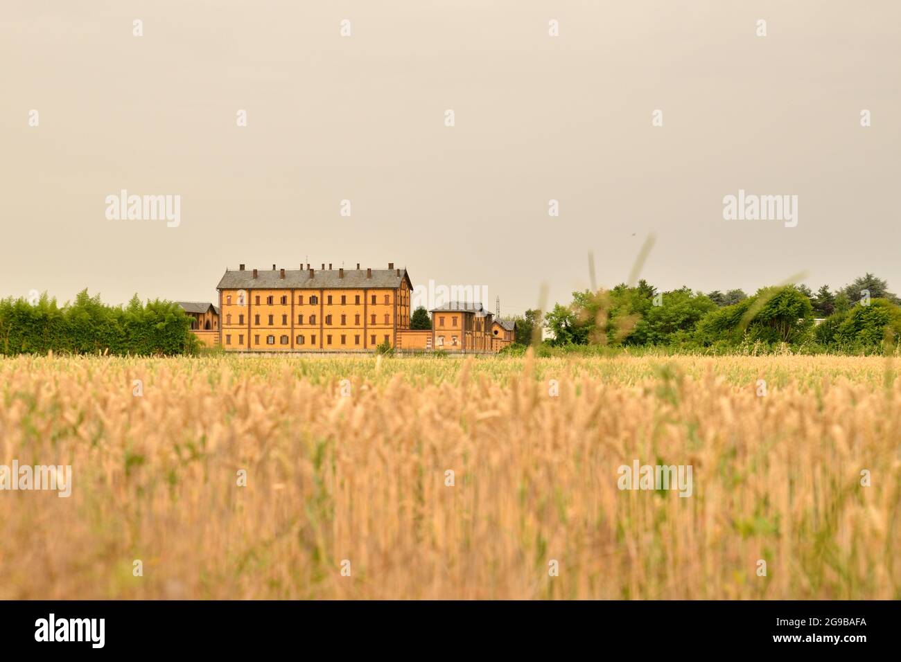 Cascina Assunta (Cascina Assunta farmhouse) - Paderno d'Adda LC Italy Stock Photo