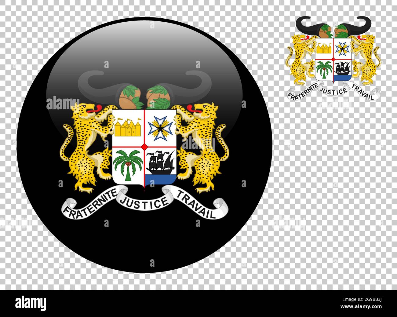 Coat of arms vector illustration on a transparent background Stock ...