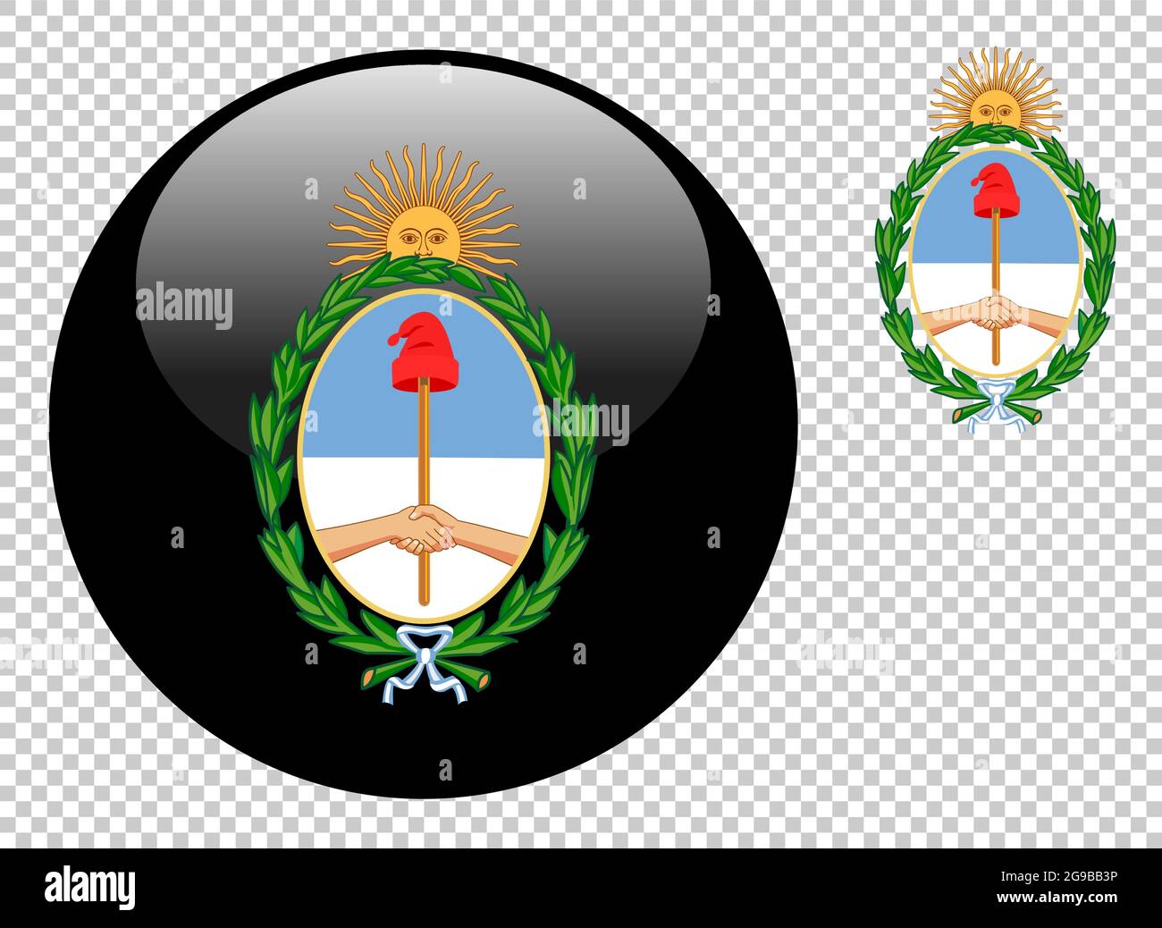 Coat of arms vector illustration on a transparent background Stock ...