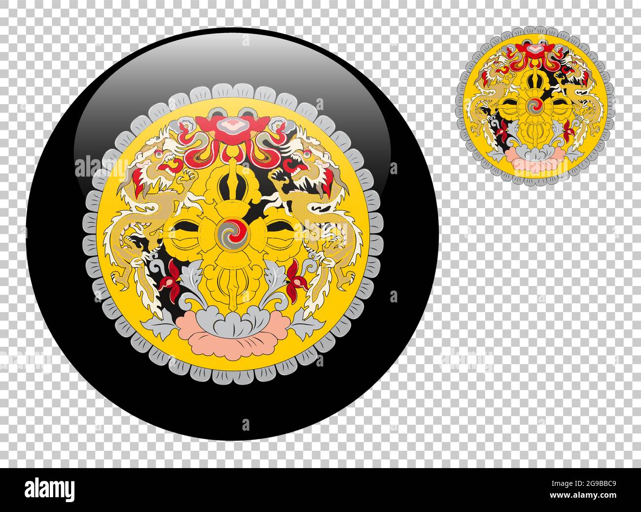 Coat of arms vector illustration on a transparent background Stock ...
