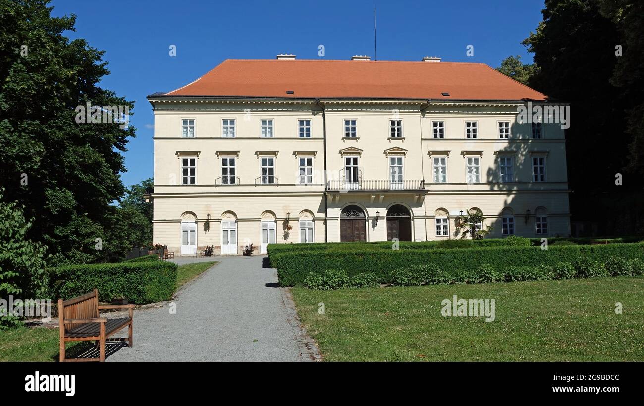 view of the chateau of boskovice in the czech republic Stock Photo