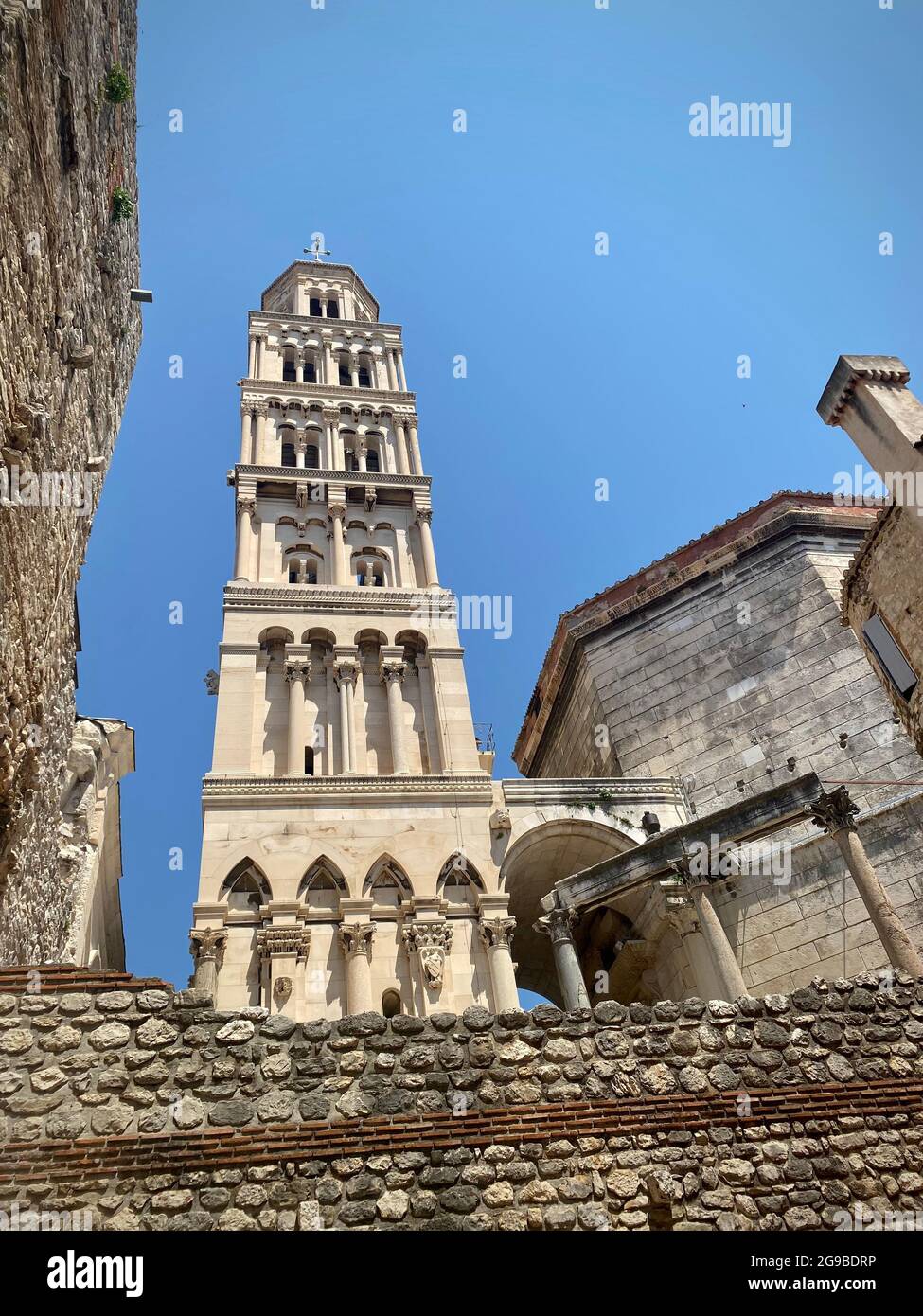Palace of Roman emperor Diocletian in Split, Croatia Stock Photo