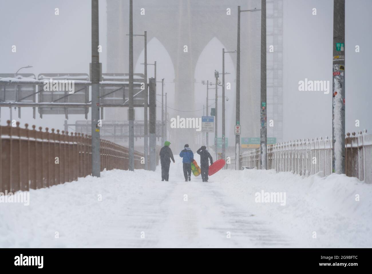 Snow and winter new york city hi-res stock photography and