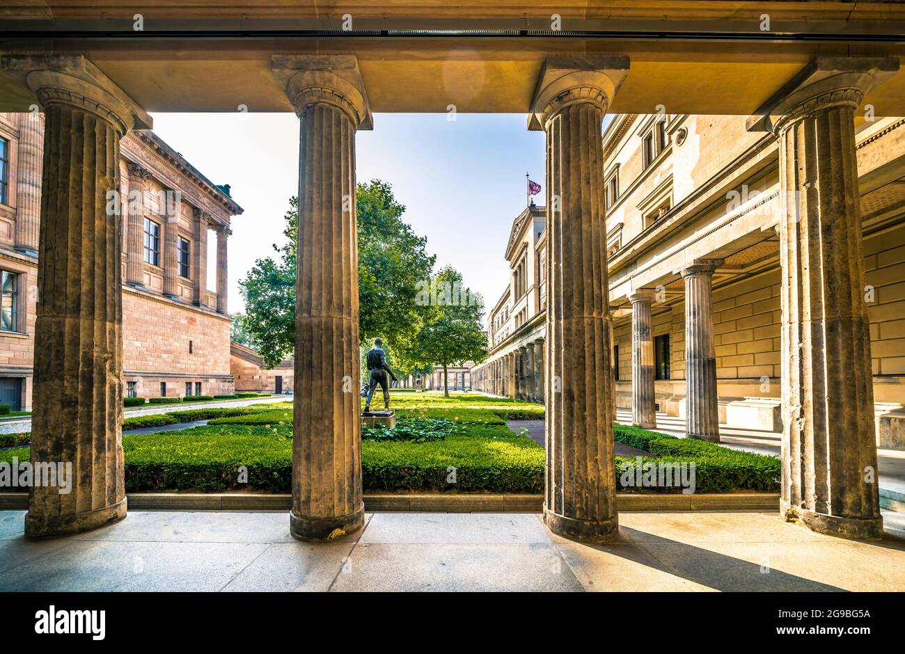 Neues Museum und Alte Nationalgalerie auf der Museumsinsel, Berlin Stock Photo