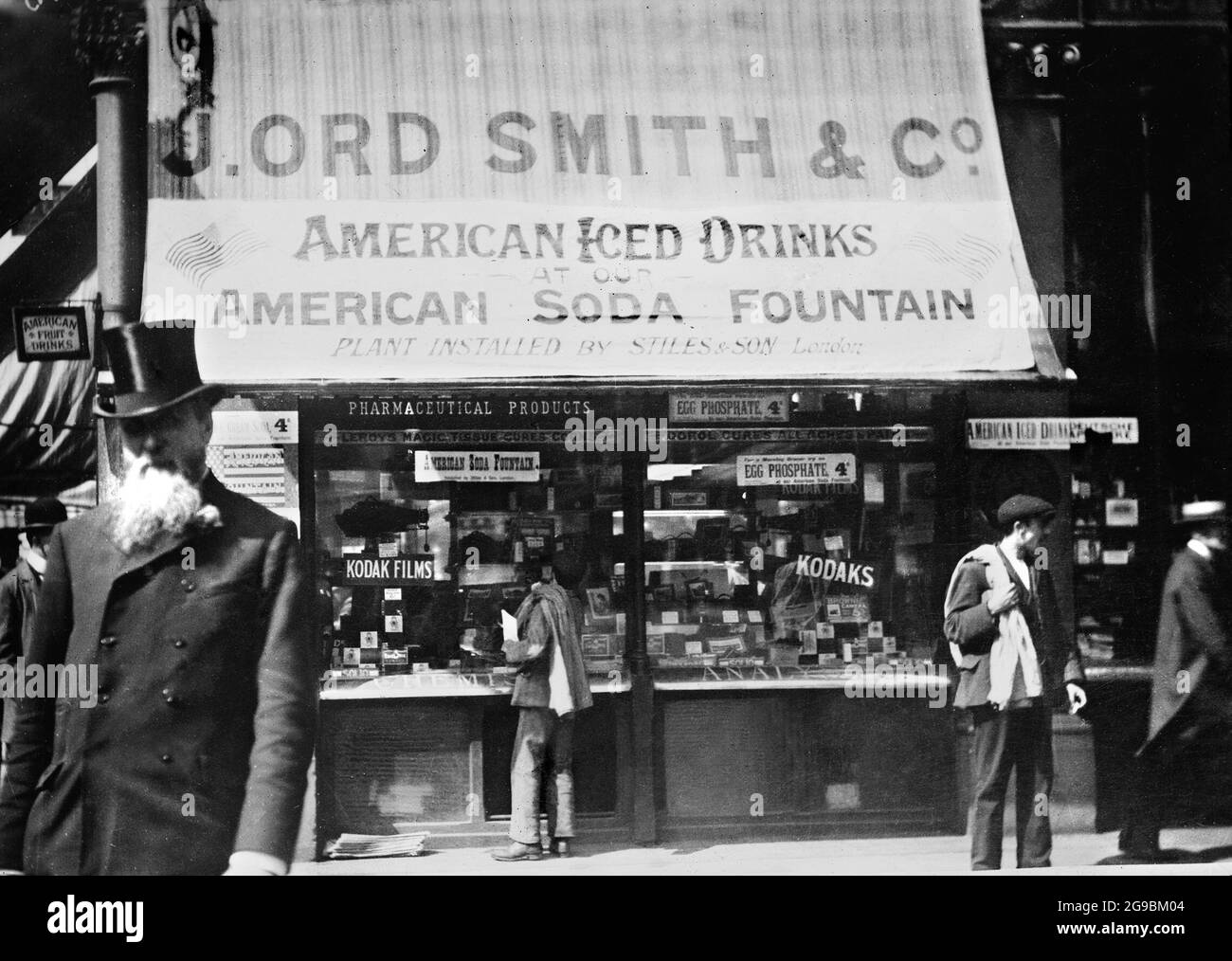 American soda fountain in London, England. Stock Photo
