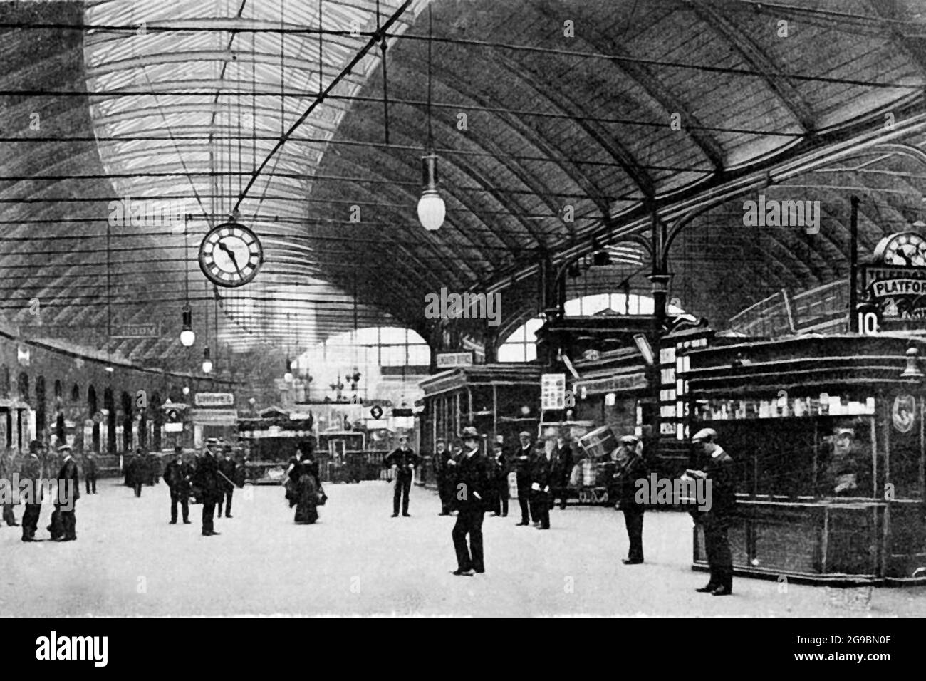 Newcastle station Stock Photo