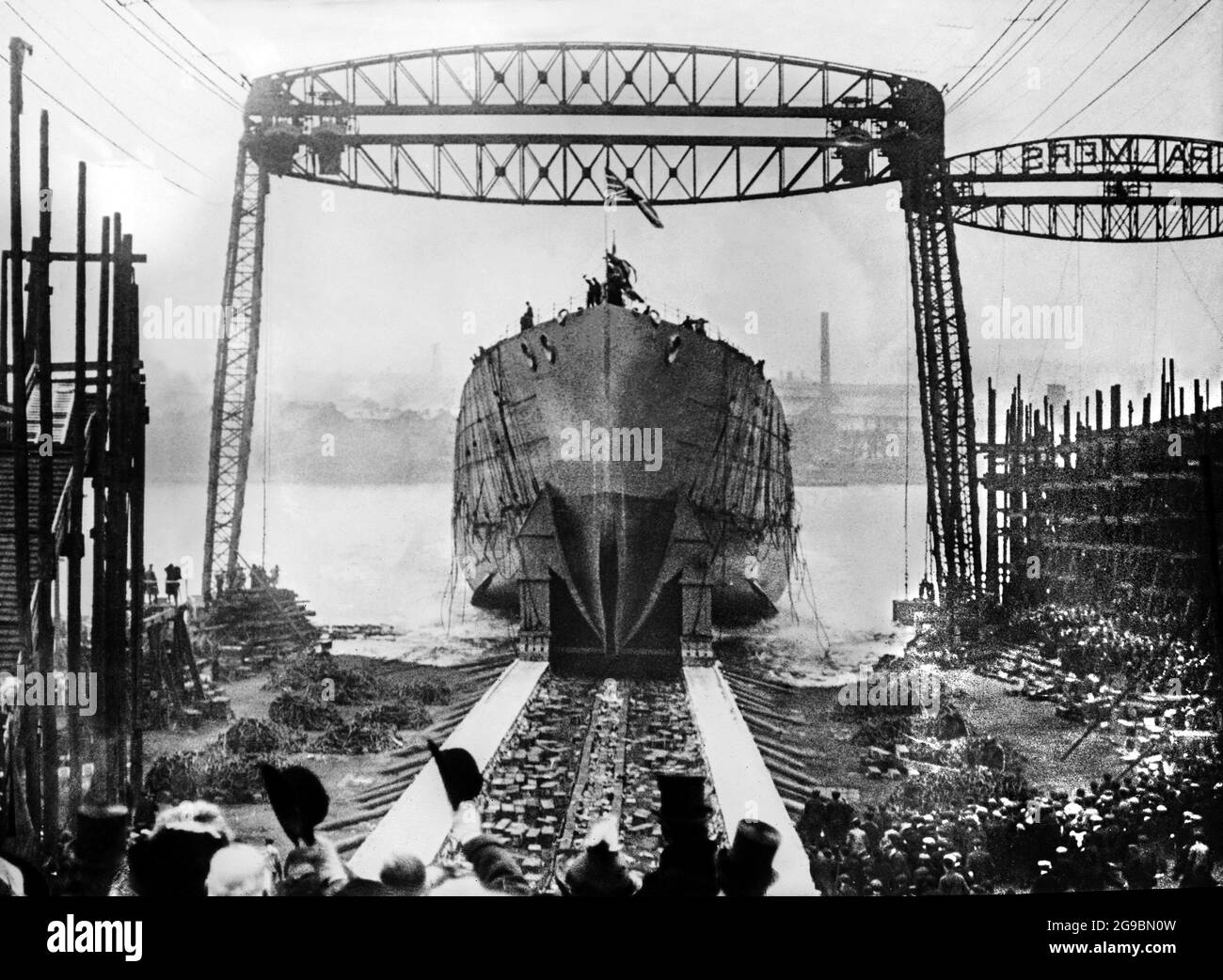 HMS Queen Mary (launch 1912) Stock Photo