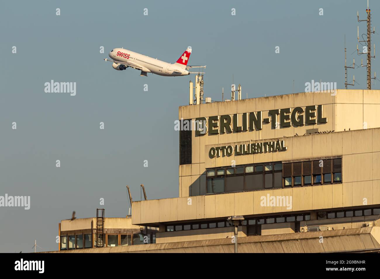 Berlin, Germany - September 15, 2018: Berlin Tegel - Otto Lilienthal Airport Terminal building, TXL, EDDT Stock Photo