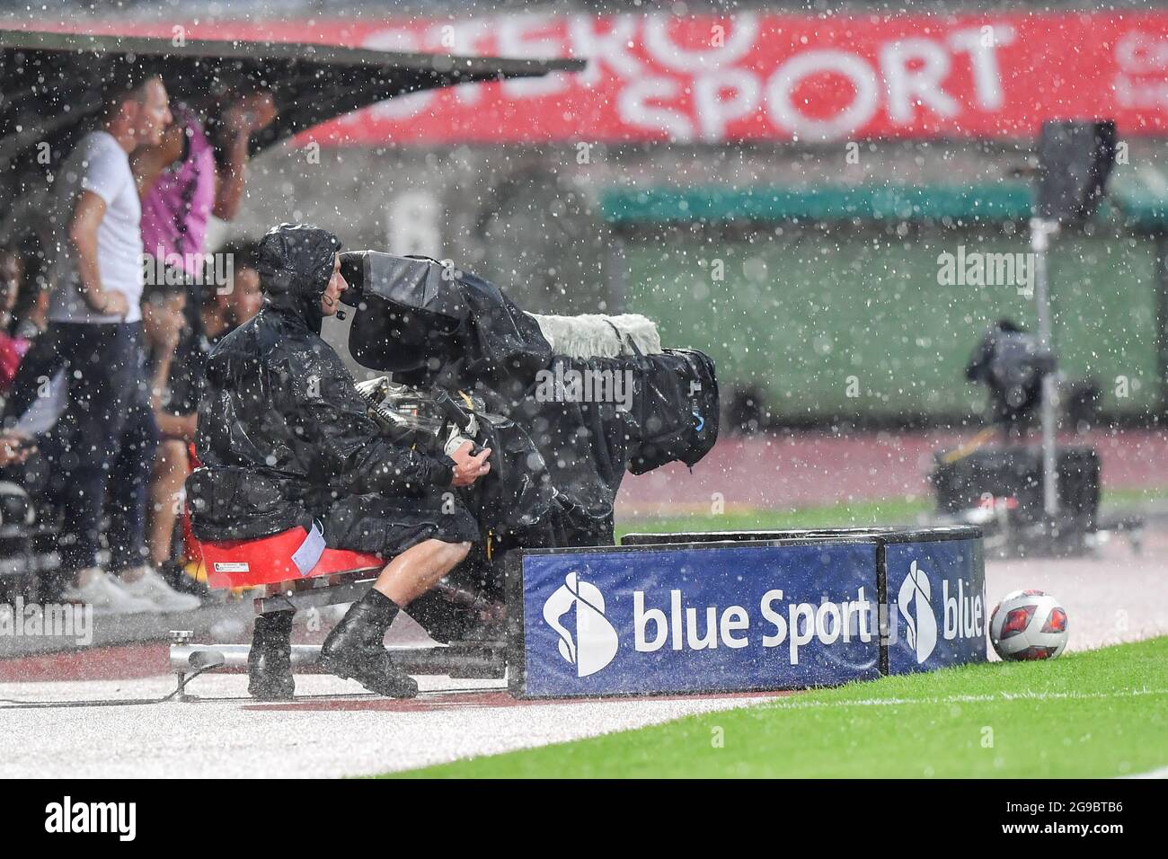 Lugano, Switzerland. 25th July, 2021. Antonio Marchesano (#10 FC Zuerich)  and Sandi Lovric (#24 FC Lugano) during the Super League match between FC  Lugano and FC Zuerich at Cornaredo Stadium in Lugano