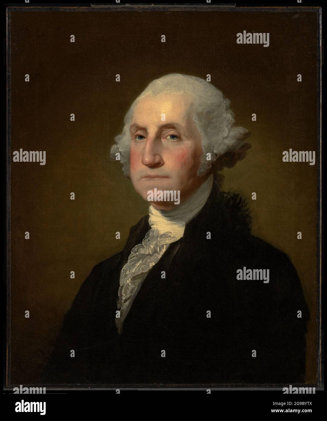 Gilbert Stuart, Portrait of George Washington, 1796-1803, oil on canvas, Williamstown, Massachusset, United States of America Stock Photo