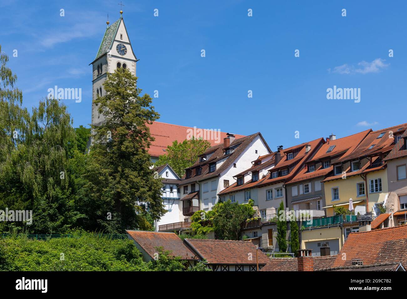 Old town of Meersburg, Germany Stock Photo