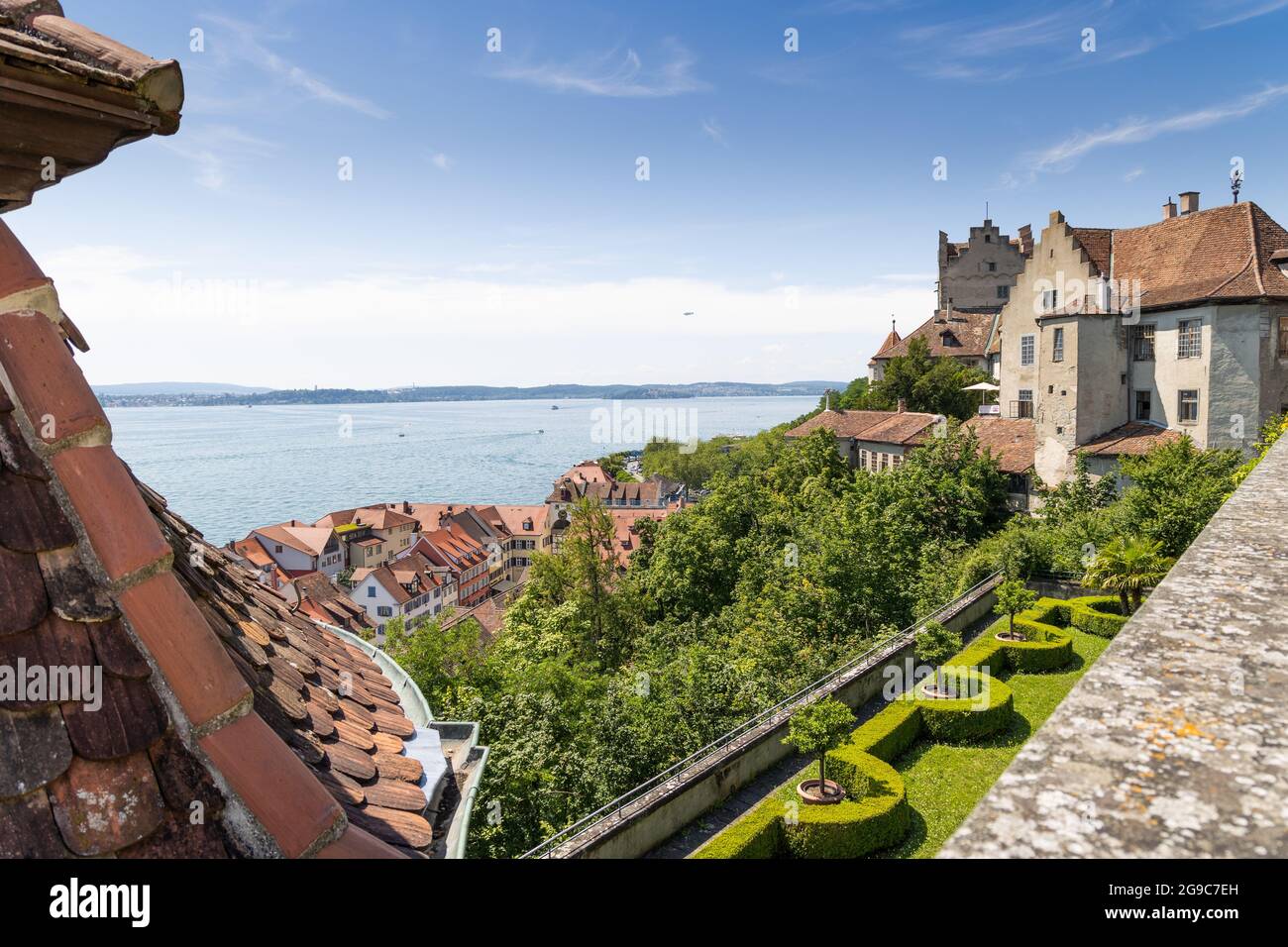 Castle Meersburg at Lake Constance Stock Photo