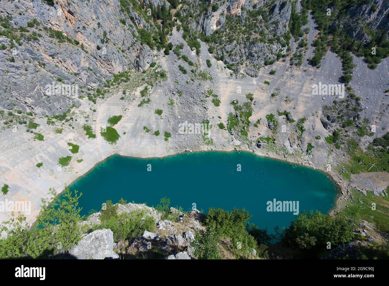 Modro lake, Imotski, Croatie Stock Photo