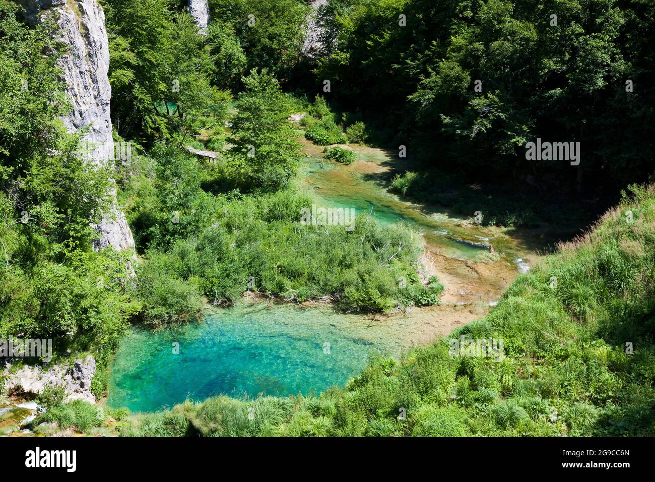 Plitvice Lakes National Park, Plitvicka Jezera, Lika-Senj, Croatia Stock Photo