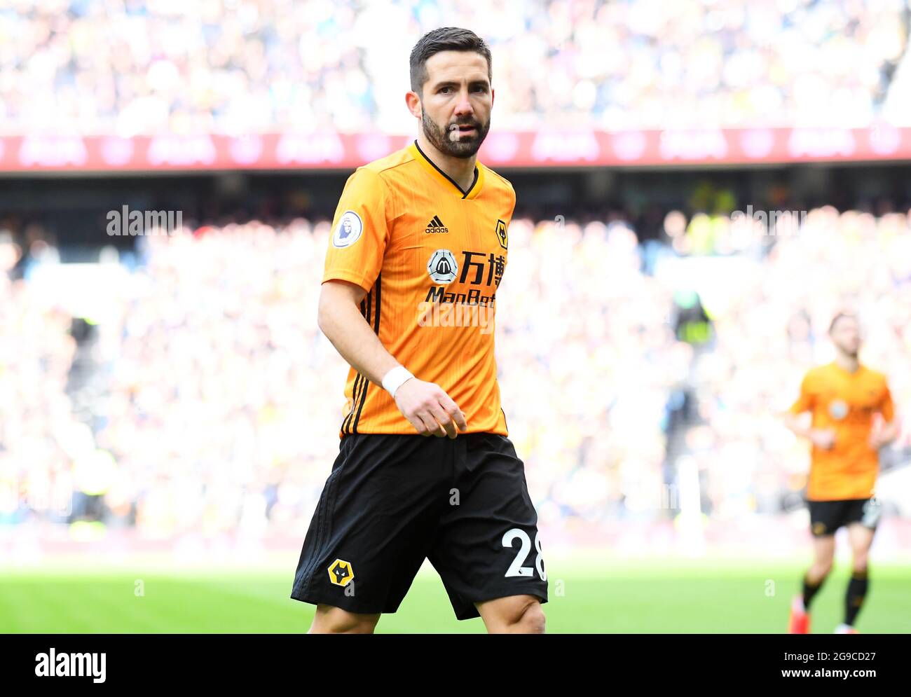 LONDON, ENGLAND - MArch 1, 2020: Joao Moutinho of Wolverhampton pictured during the 2020/21 Premier League game between Tottenham Hotspur FC and Wolverhampton FC at Tottenham Hotspur Stadium. Stock Photo