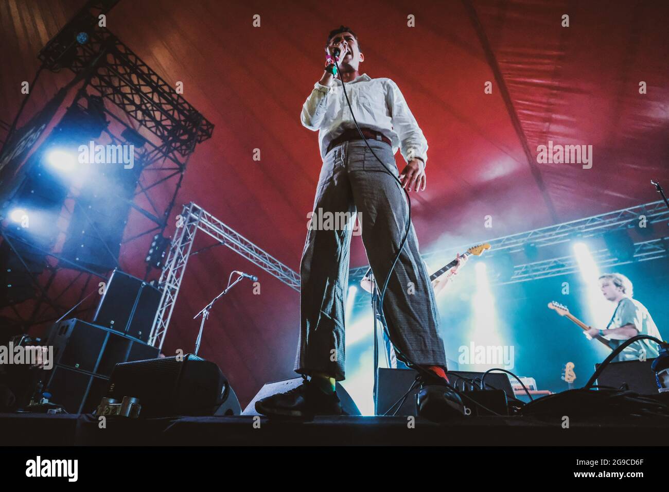 Shame perform at Latitude Festival 2021 Credit: Thomas Jackson/Alamy Live News Stock Photo