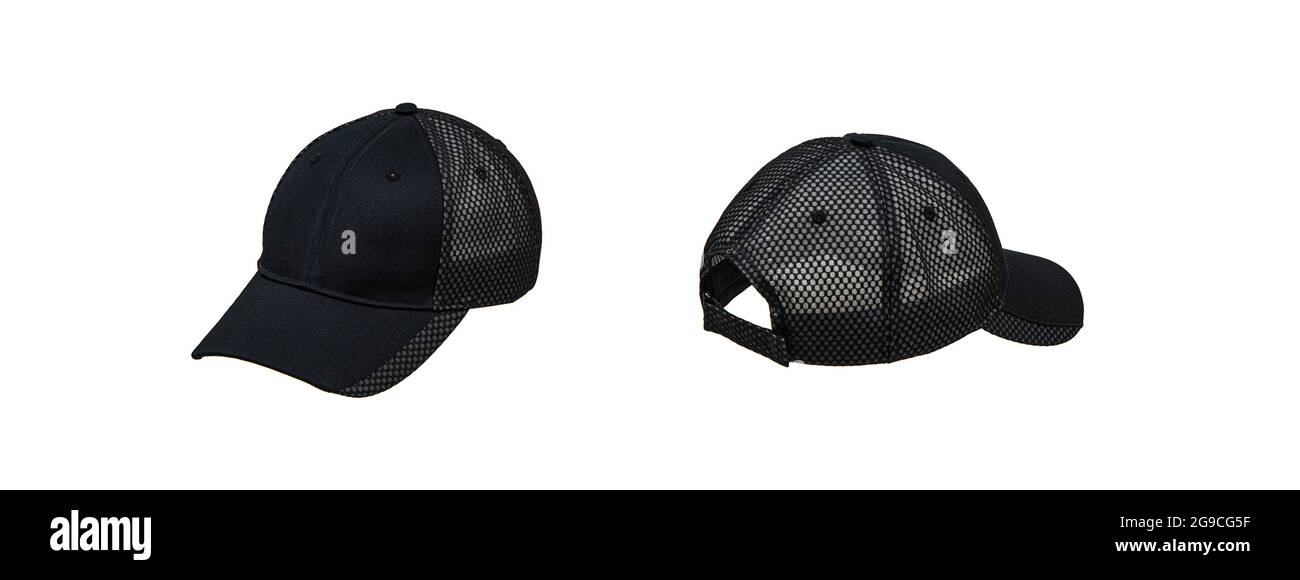 Baseball cap from different sides. Mockup for design creation. Isolate