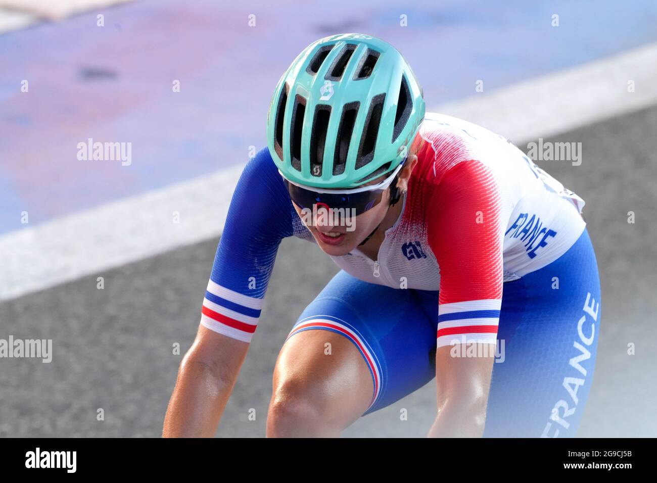 Shizuoka, Japan. 25th July, 2021. Juliette Labous (FRA) Cycling : Women ...