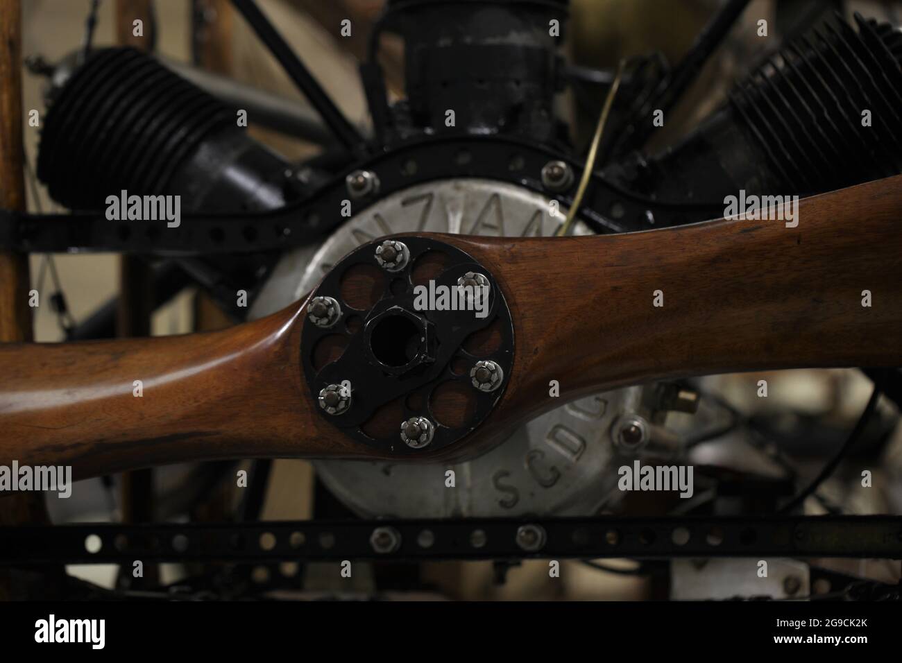 Aviation Heritage Bleriot Type XI Aircraft Propeller Stock Photo Alamy