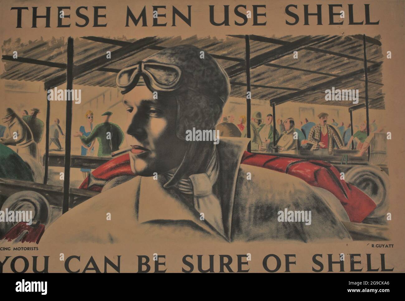 Shell Car Poster Retro / Vintage Driving in Classic Style - Motoring Archival - Poster ...
