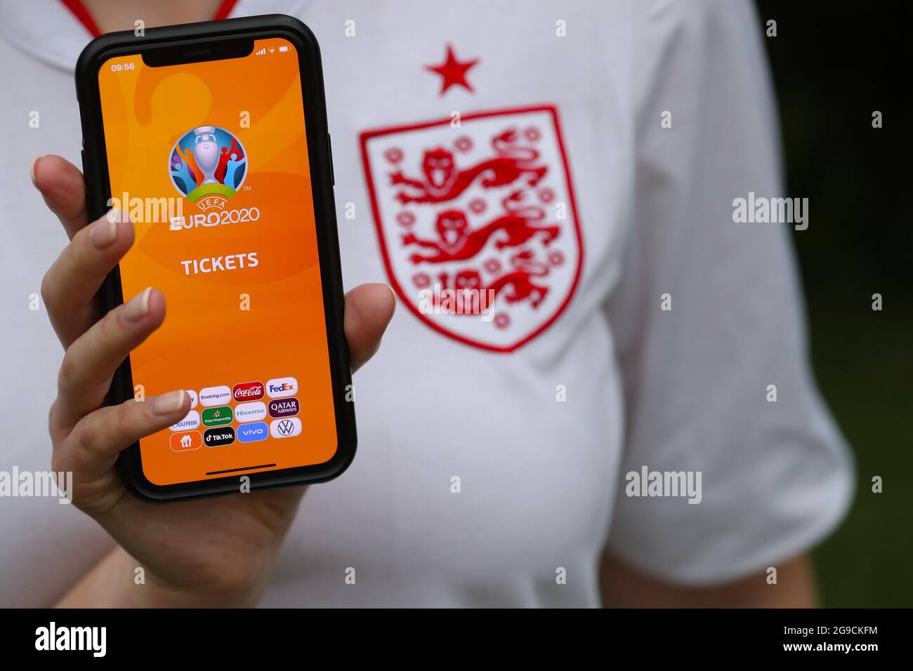UEFA Euro 2020 Official Ticketing App, Euro 2020 Final Previews, London, UK 9th July 2021