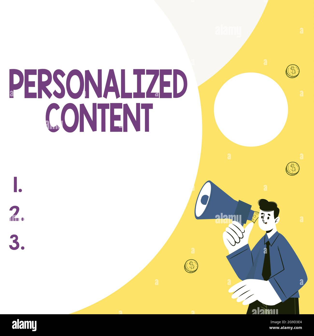 Conceptual display Personalized Content. Word Written on seeks to tailor a digital product to specific user Abstract Displaying Different Typing Stock Photo