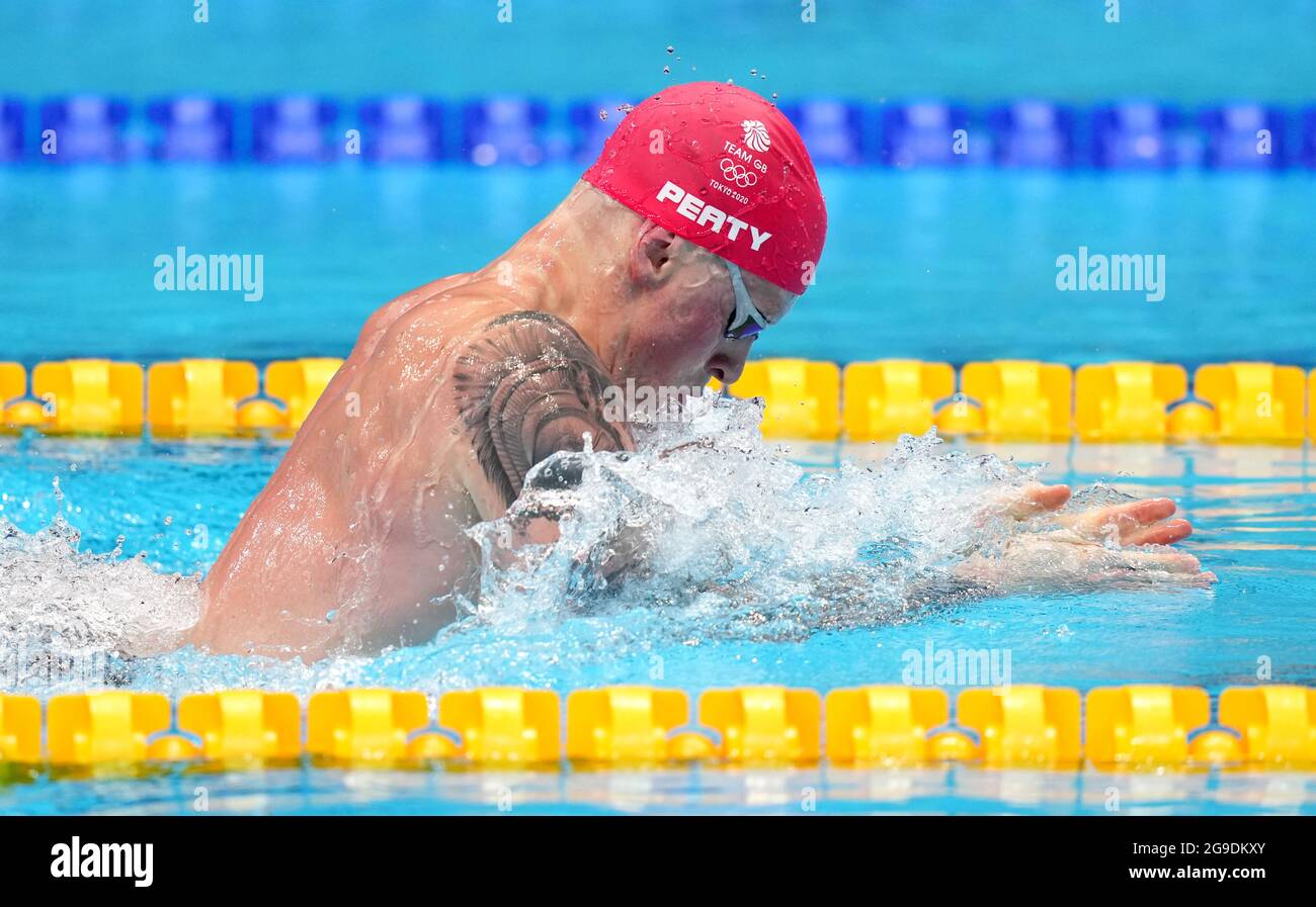 Great Britain s Adam Peaty In Action During The Men s 100m Breaststroke 