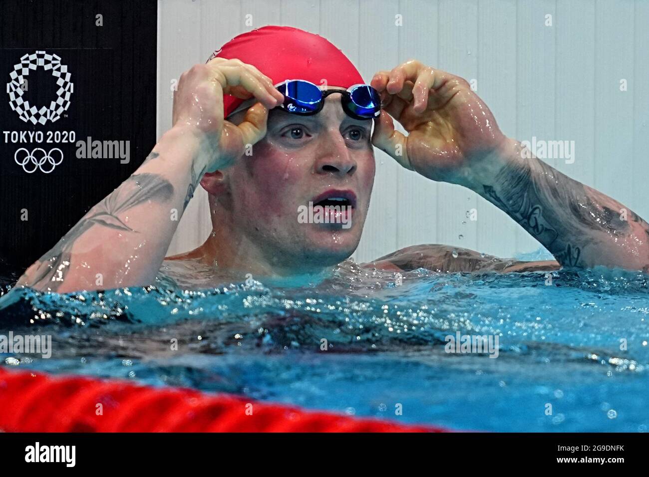 Tokio, Japan. 26th July, 2021. Swimming Olympics, men, 100m