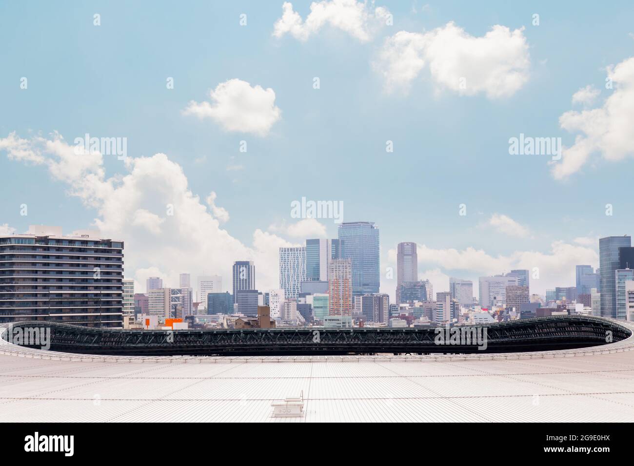 New National Stadium under construction for Tokyo Olympic 2020, TOKYO, JAPAN - 26 January 2020 Stock Photo