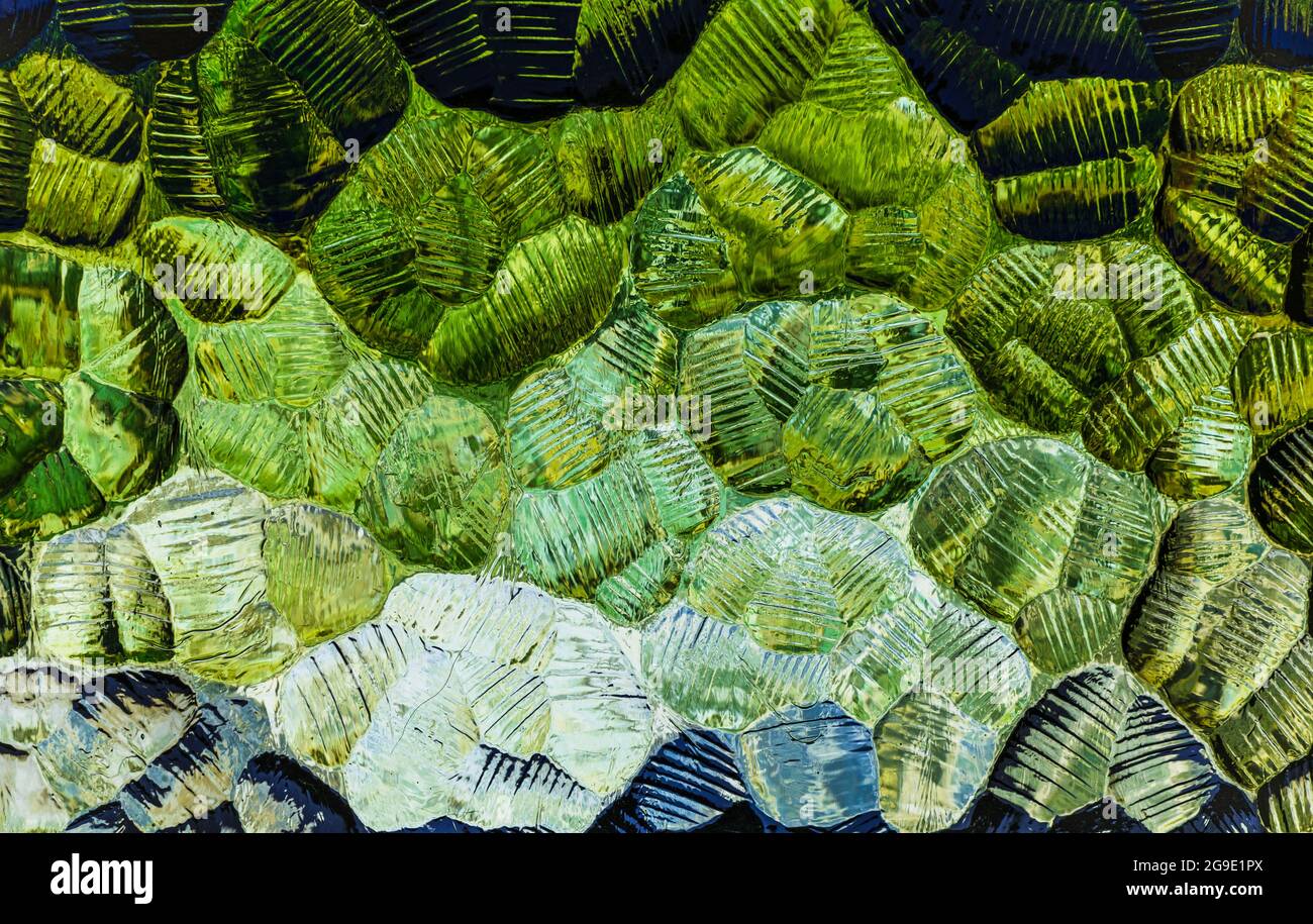 Mixtures Pattern Abstract of pattern glass with a mixture of colors in the pattern Stock ...