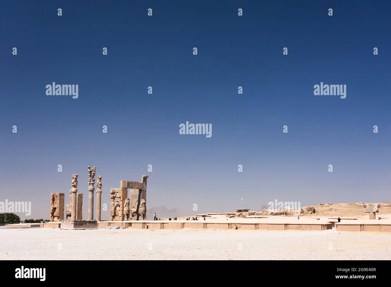 Persepolis, gate of all nations, gate of Xerxes, capital of Achaemenid empire, Fars Province, Iran, Persia, Western Asia, Asia Stock Photo