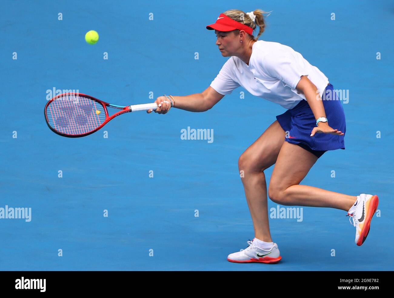Tokyo 2020 Olympics Tennis Women S Singles Round 2 Ariake Tennis Park Tokyo Japan July 26 2021 Tokyo 2020 Olympics Tennis Women S Singles Round 2 Ariake Tennis Park Tokyo Japan July 26 2021